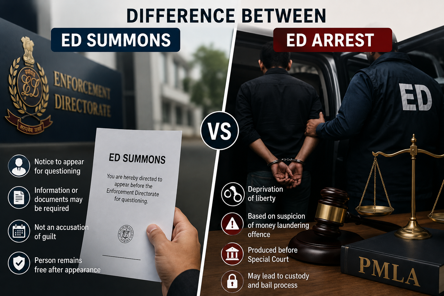 PMLA & ED Matters